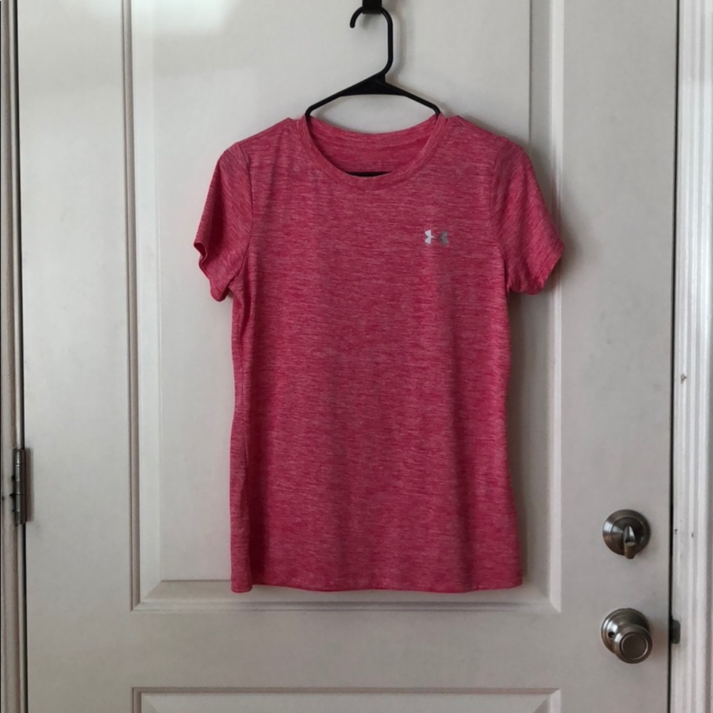 Under Armour Pink Heathered Tee Shirt